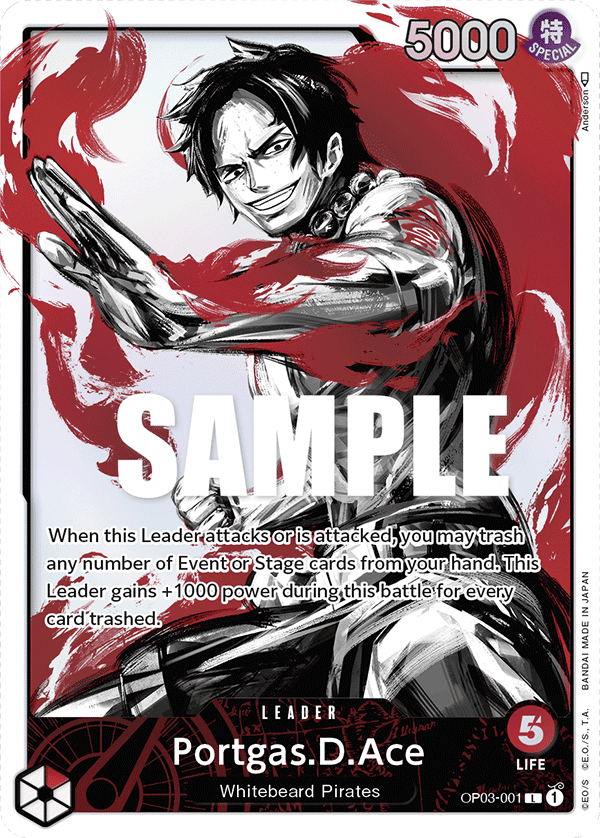 Portgas.D.Ace, illustrated by Makitoshi